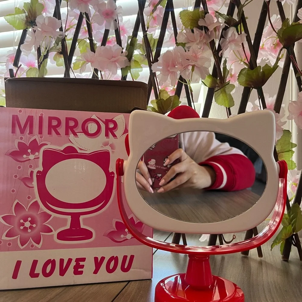 White and red Hello kitty Vanity mirror.NWT